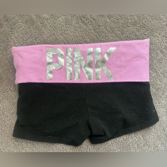 PINK Victoria's Secret Pants - Victoria's Secret PINK Foldover Yoga Shorts | Y2K | Small